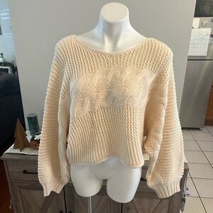 Sweet lemon chunky sweater